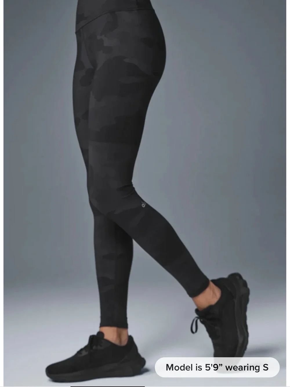 ALO Yoga Black Camo High-Rise Leggings